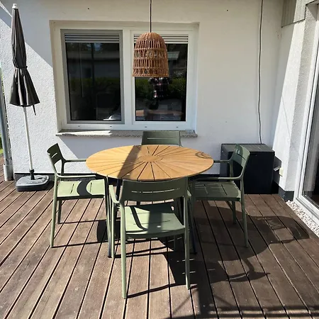 בית נופש Solken Mit Grosser Terrasse Und Kaminofen